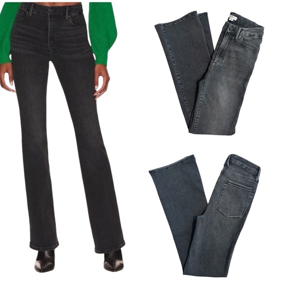 Good American Denim - Good American High Waisted Flare Jeans
